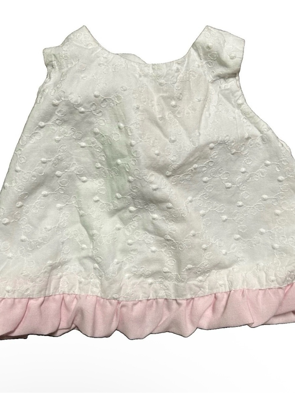 Baby Girl Ruffle Butts Pink White Summer Outfit Size 0-3 Months - Picture 4 of 5